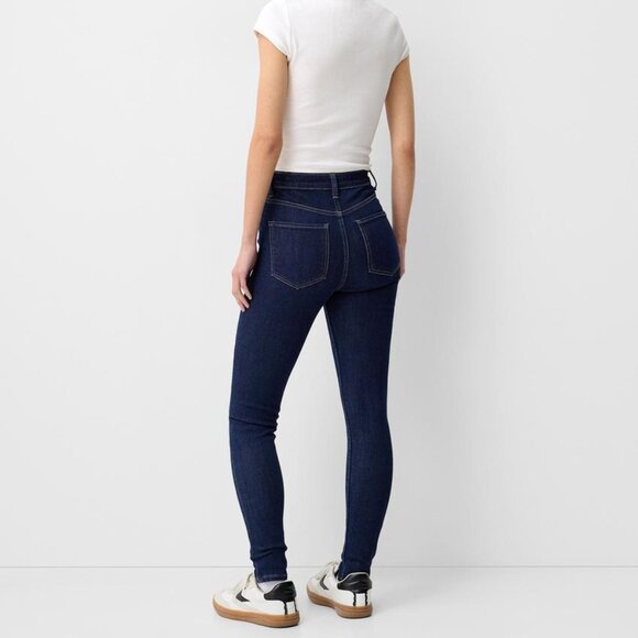 BERSHKA - TEEN - SUPER HIGH WAIST SKINNY JEANS - SIZE 2 - NWT - Picture 2 of 3